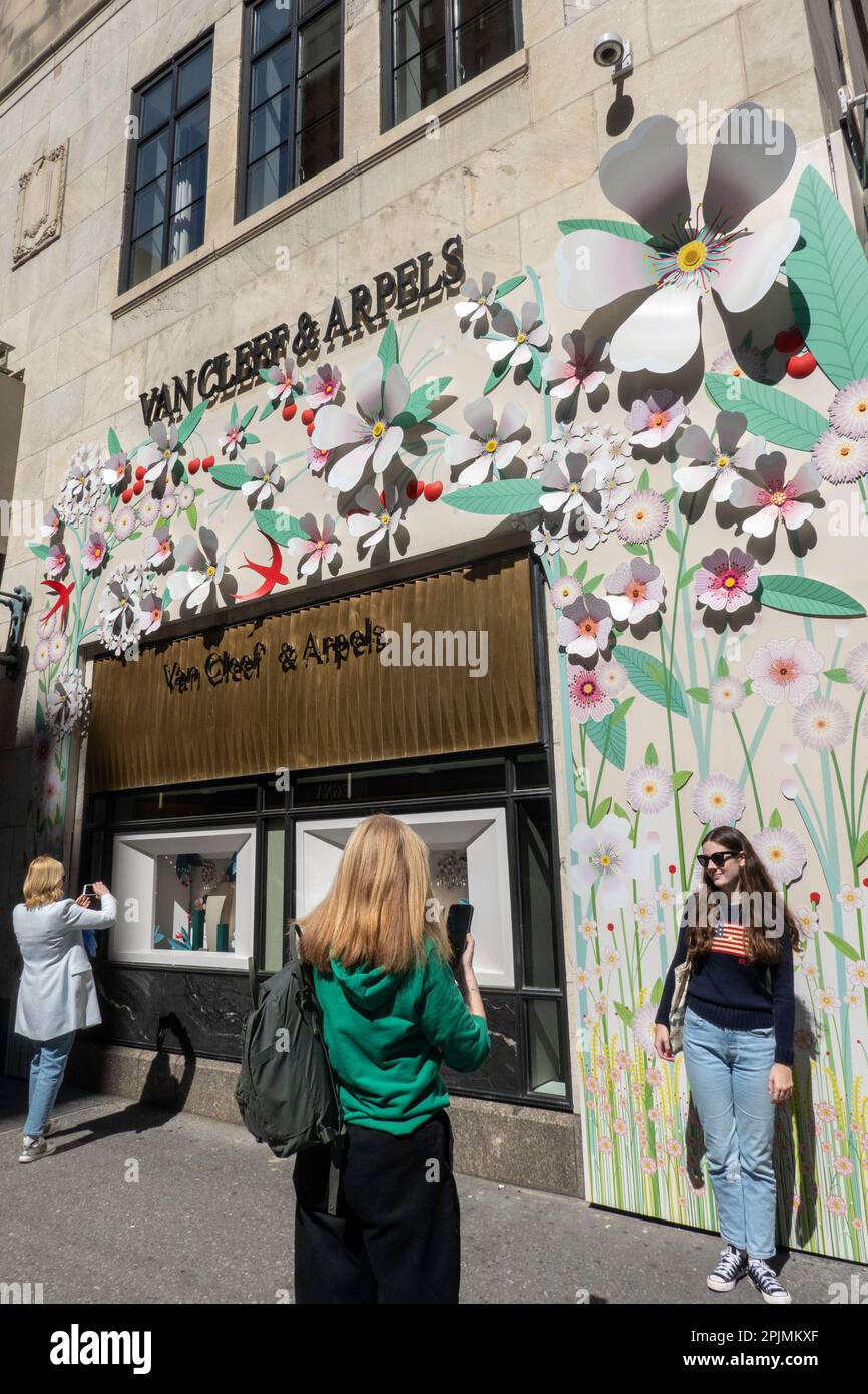 Van Cleef & Arpels is a luxury jewelry store on Fifth Avenue in New