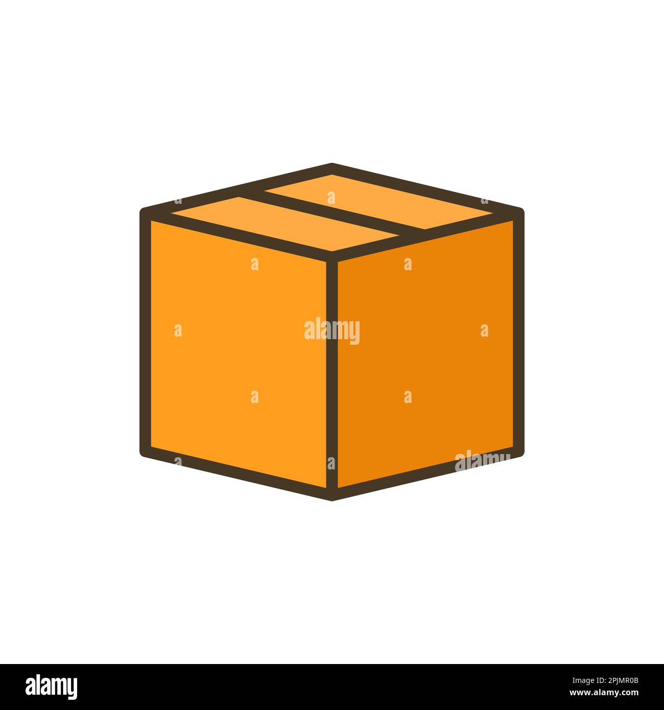 Shipping, delivery, package box or container icon. Cargo container symbol. Open boxes. Applicable for post, delivery, gift illustration. Vector illust Stock Vector