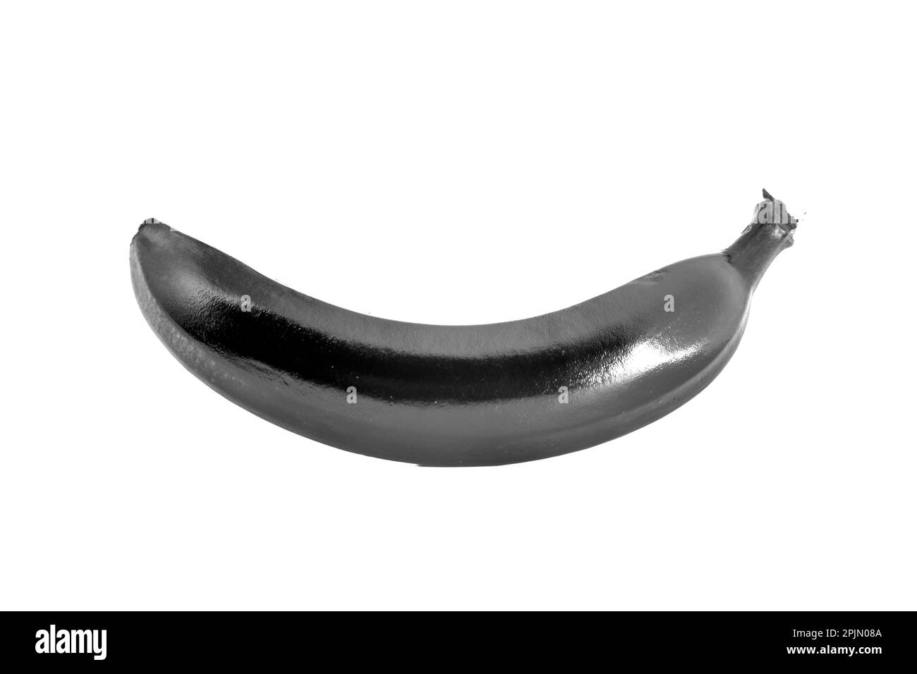 Black banana on a white background Stock Photo Alamy