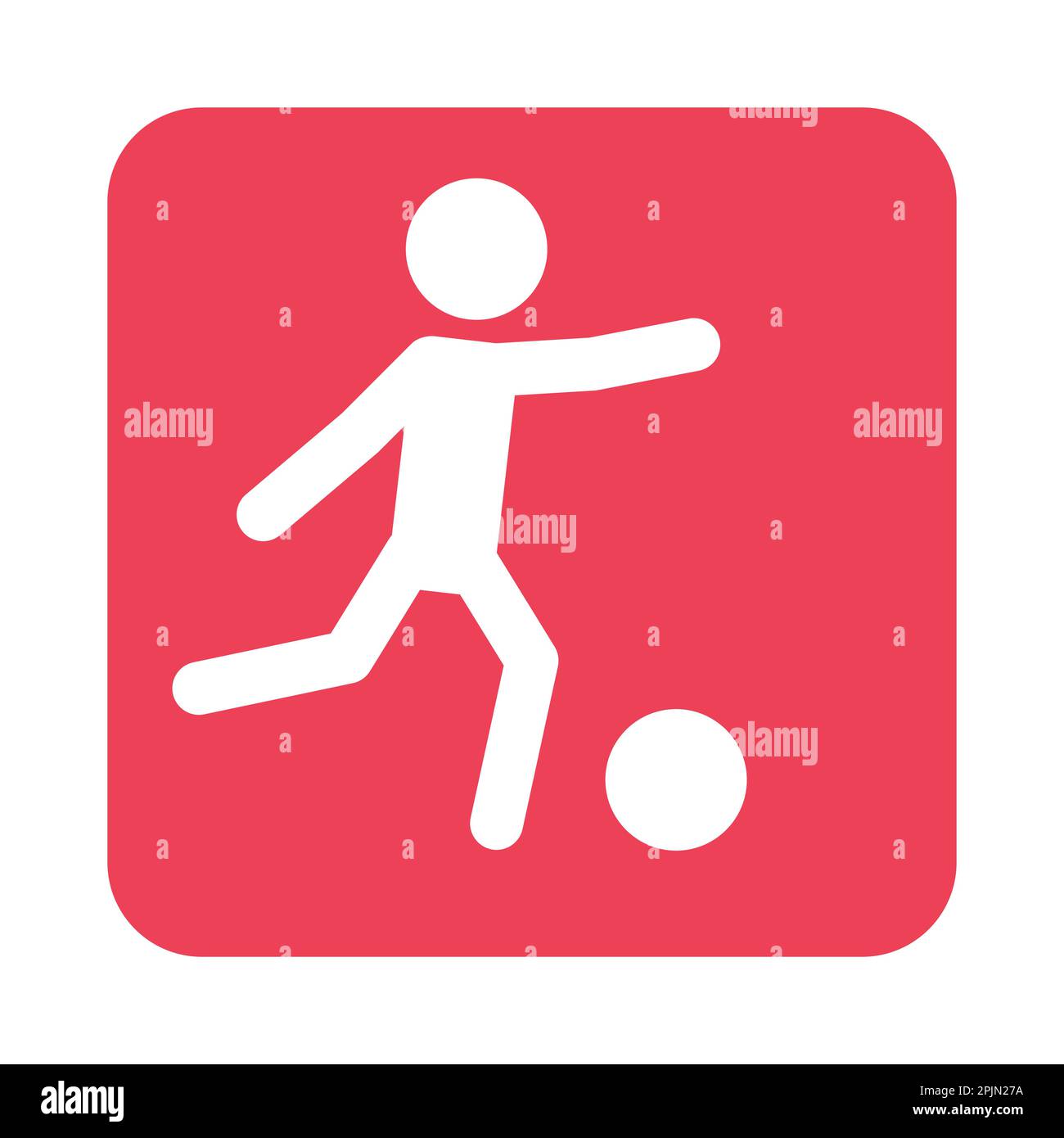 Football soccer sport icon. Soccer player silhouette symbol on isolated background. Vector