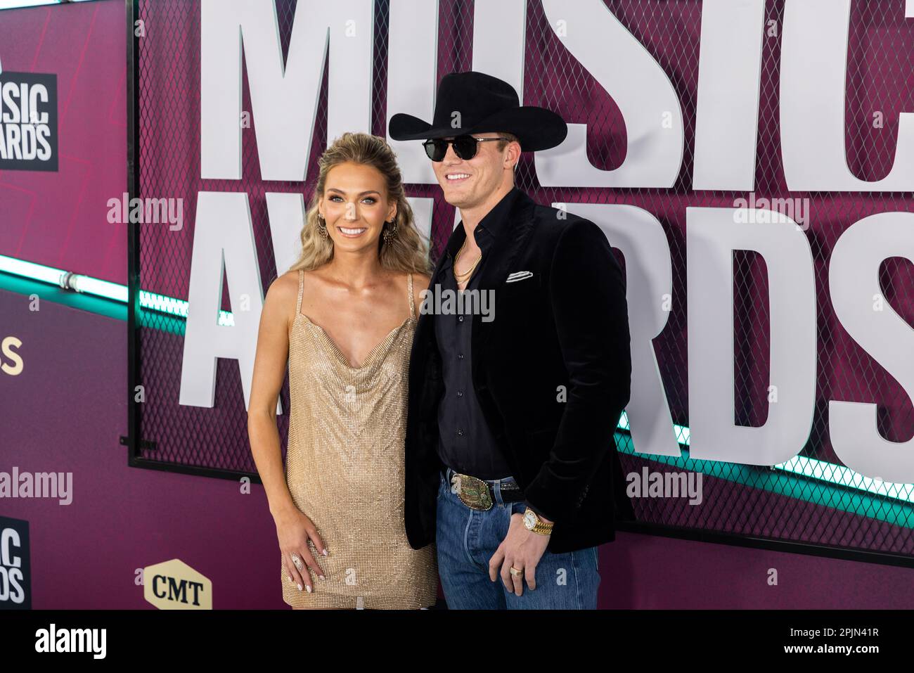 Austin, USA. 02nd Apr, 2023. Parker McCollum the red carpet at the CMT