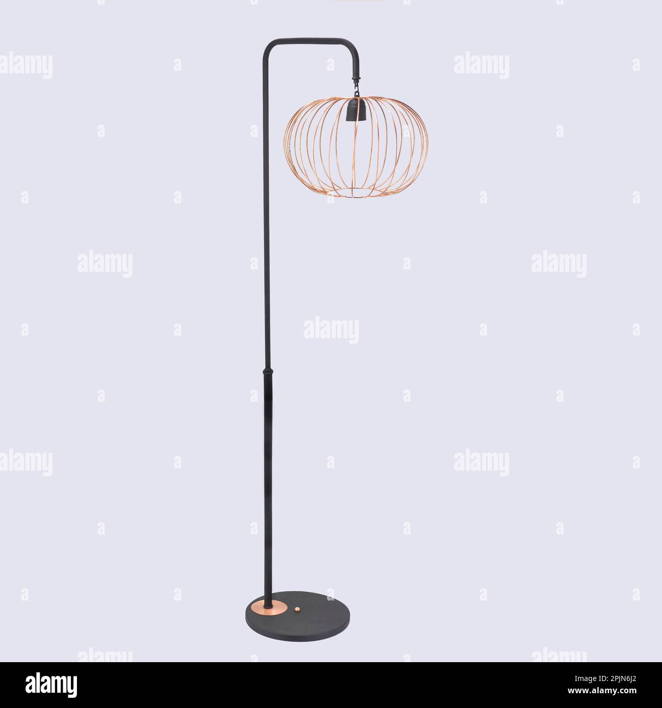 A modern floor lamp isolated on the white background Stock Photo Alamy