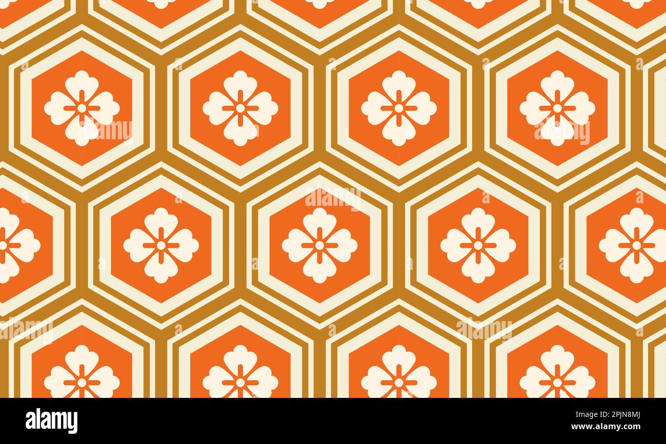 Japanese seamless traditional pattern. Asian kikko seamless pattern as