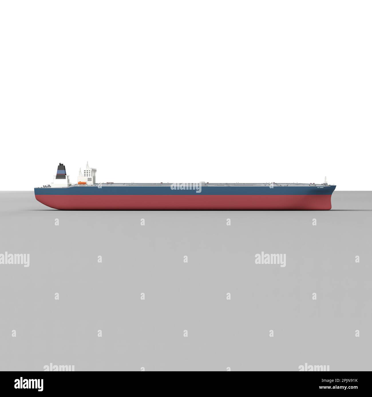A 3d rendering of a large ship on a white background Stock Photo - Alamy