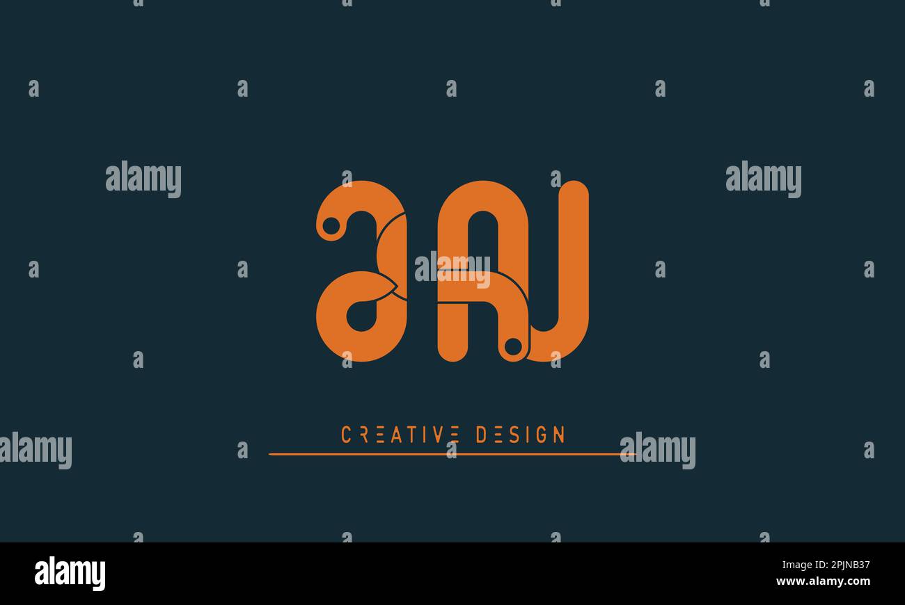 Alphabet Letters Initials Monogram Logo JN NJ Stock Vector Image alphabet-letters-initials-monogram-logo-jn-nj-stock-vector-image