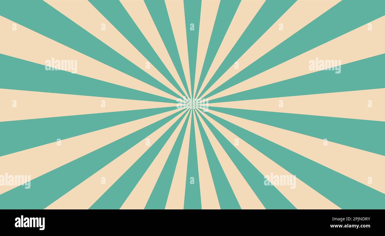 Retro background with rays or stripes in the center. Sunburst or sun ...