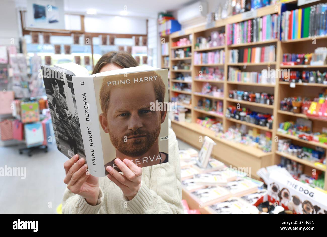 Croatian translation of the book "Spare" by Prince Harry arrived in bookstore in Zagreb, Croatia