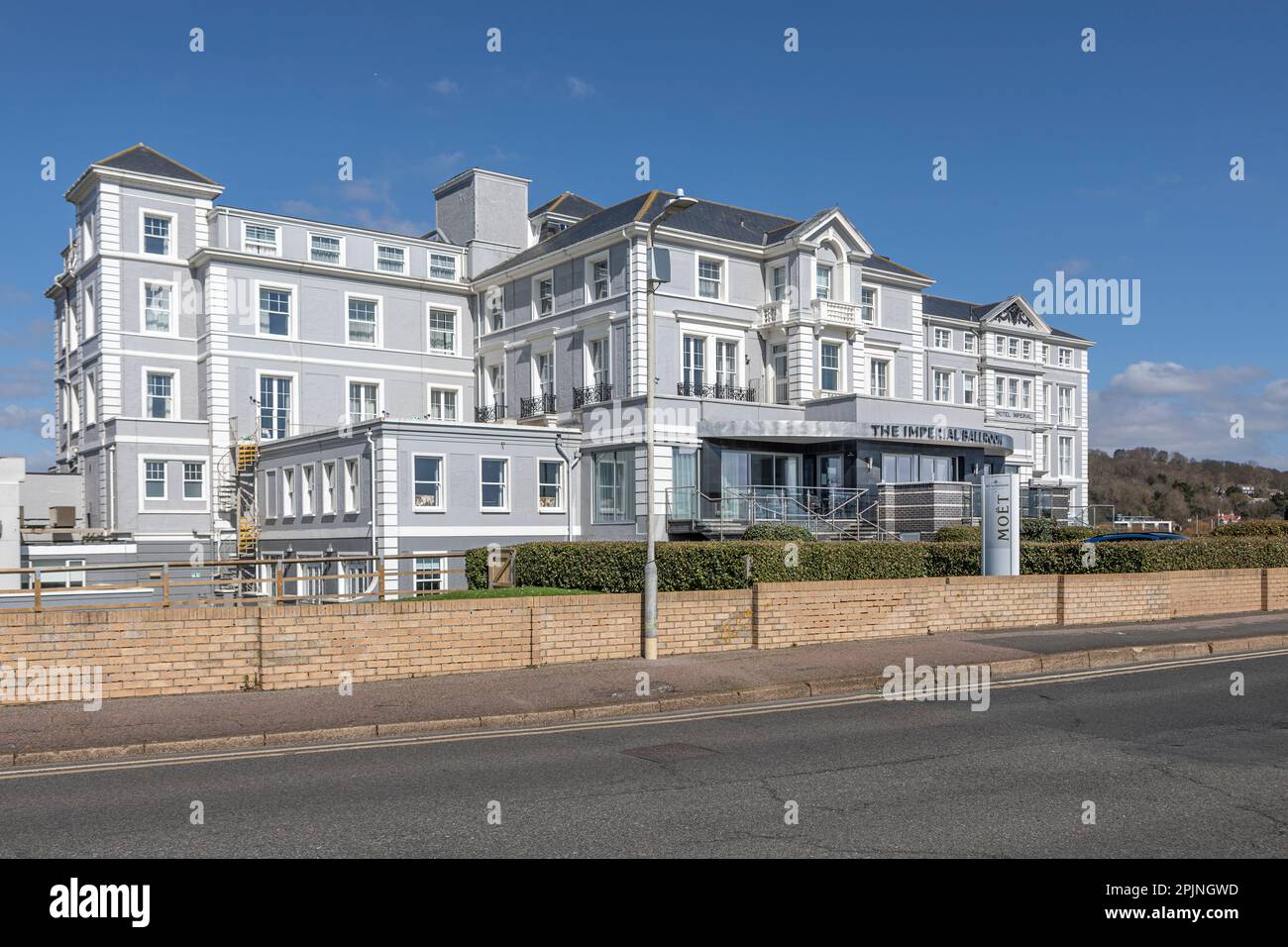 The seaward face of Hythe Imperial Hotel, Kent Stock Photo Alamy