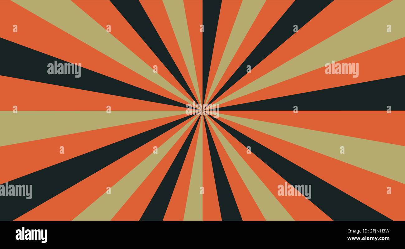 Retro background with rays or stripes in the center. Sunburst or sun ...