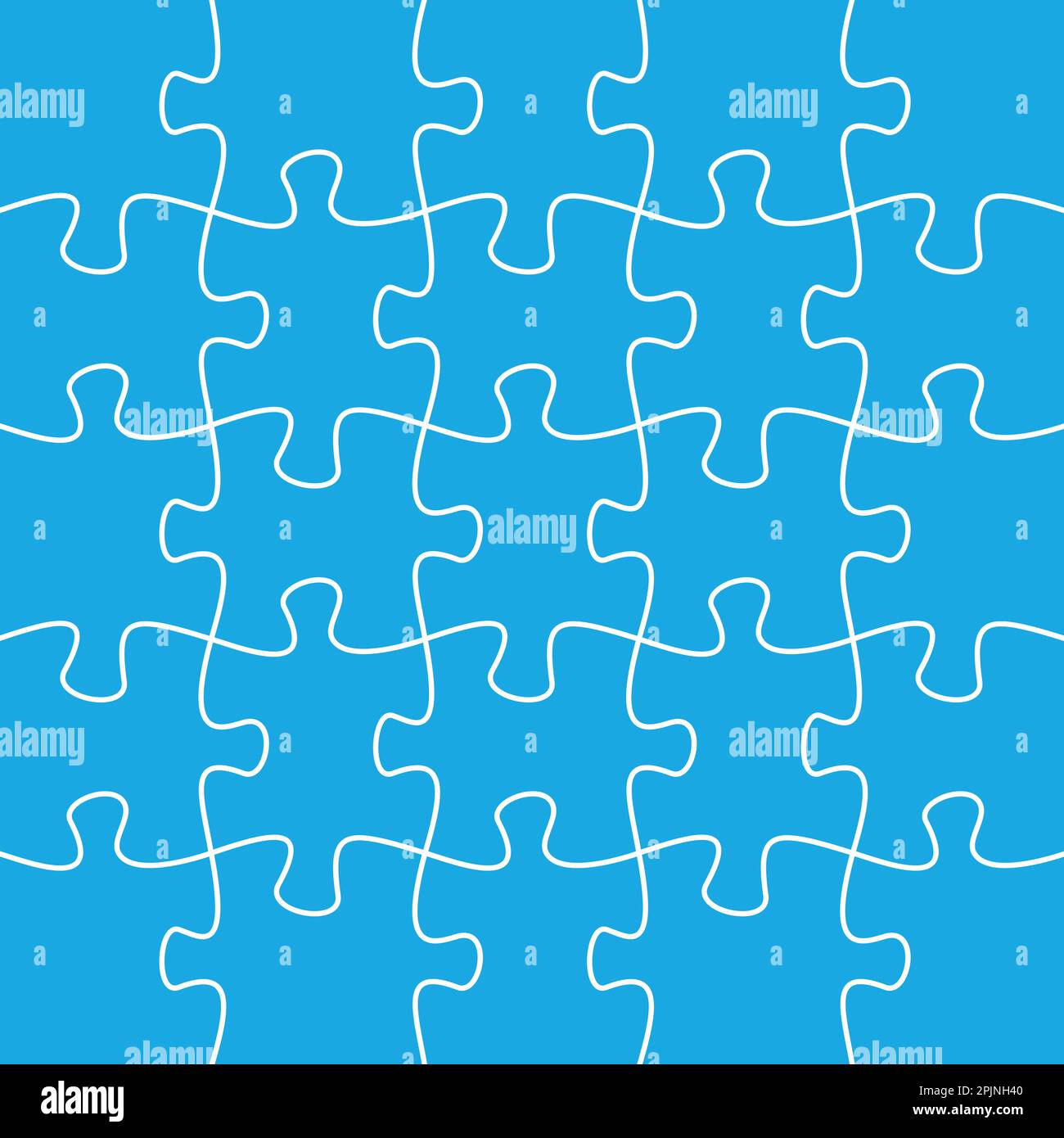 20 jigsaw pieces template. Twenty puzzle pieces connected together. Jigsaw  or puzzle elements template. Flat vector illustration Stock Vector Image &  Art - Alamy