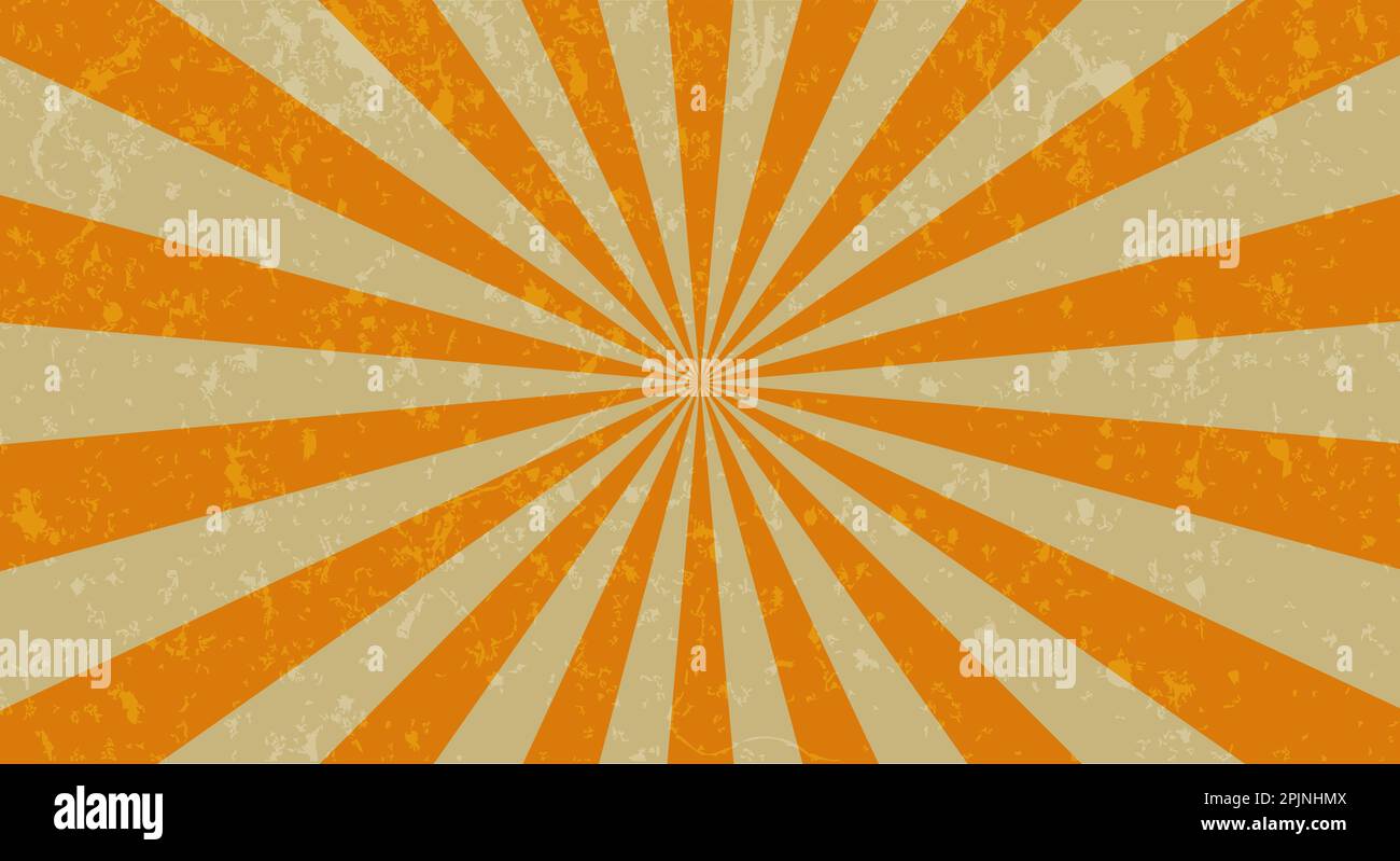 Retro background with rays or stripes in the center. Sunburst or sun ...
