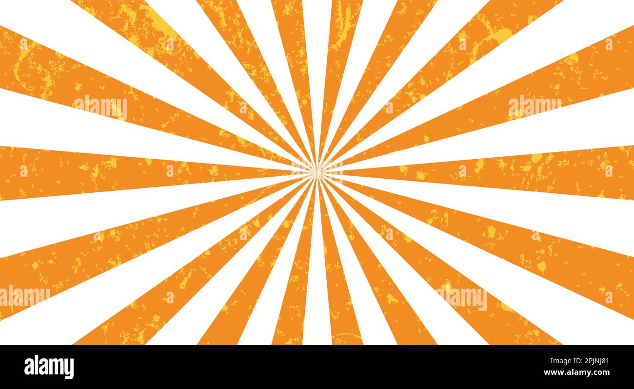 Retro background with rays or stripes in the center. Sunburst or sun ...