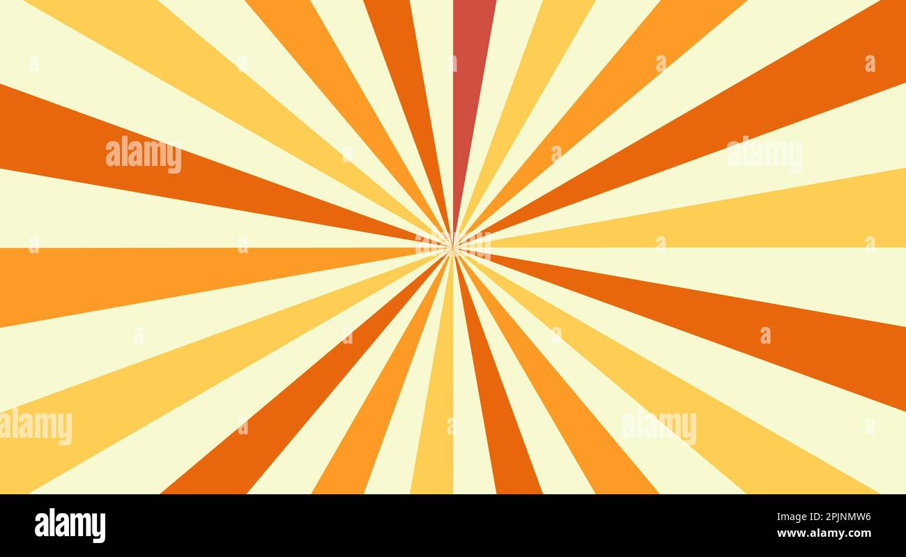 Retro background with rays or stripes in the center. Sunburst or sun ...