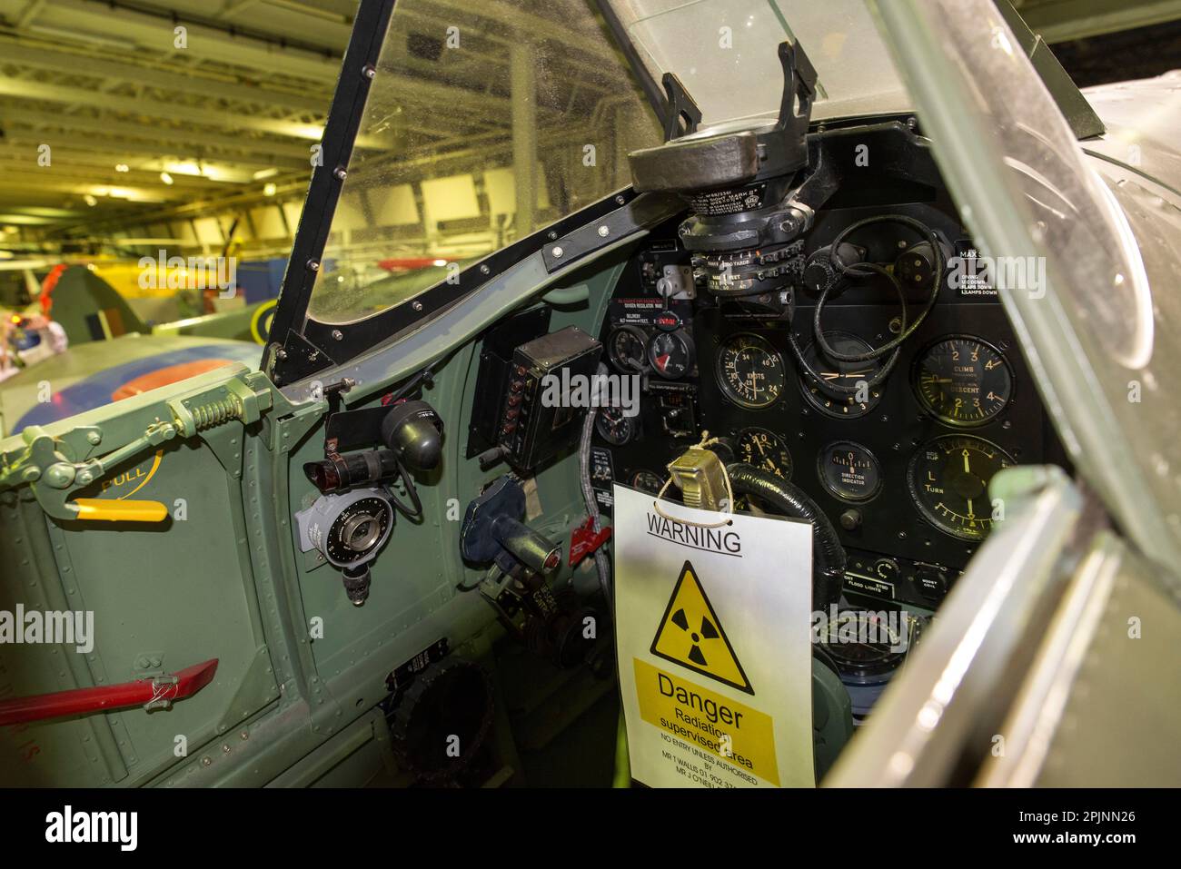 Supermarine Spitfire Vb cockpit Stock Photo