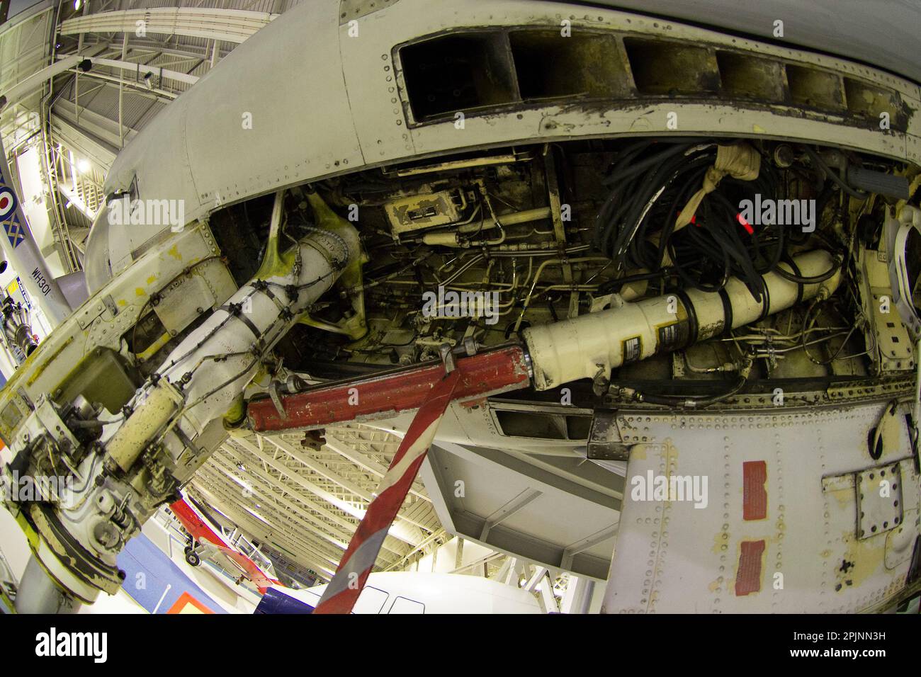 Landing gear a McDonnell Douglas Phantom FGR2 Stock Photo