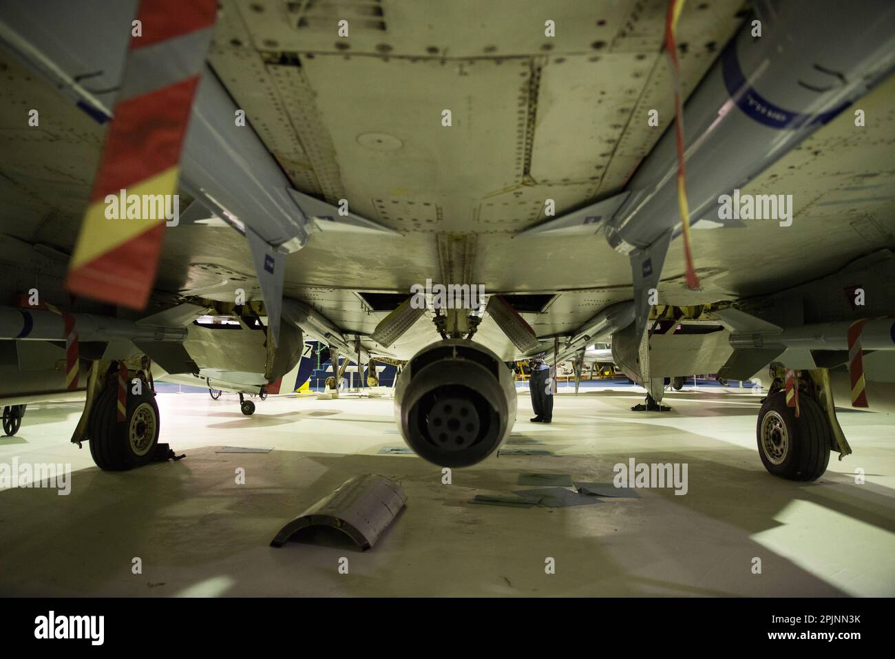 gun pod on a McDonnell Douglas Phantom FGR2 Stock Photo