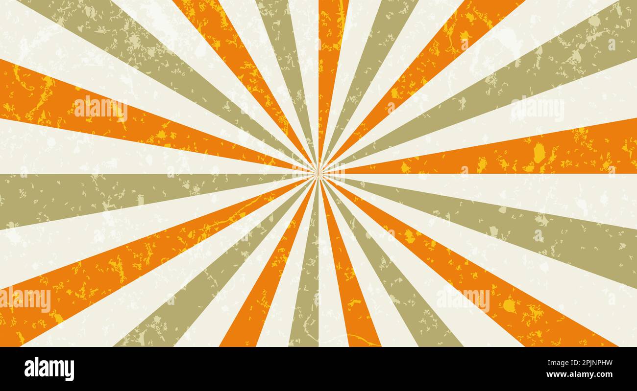 Retro background with rays or stripes in the center. Sunburst or sun ...