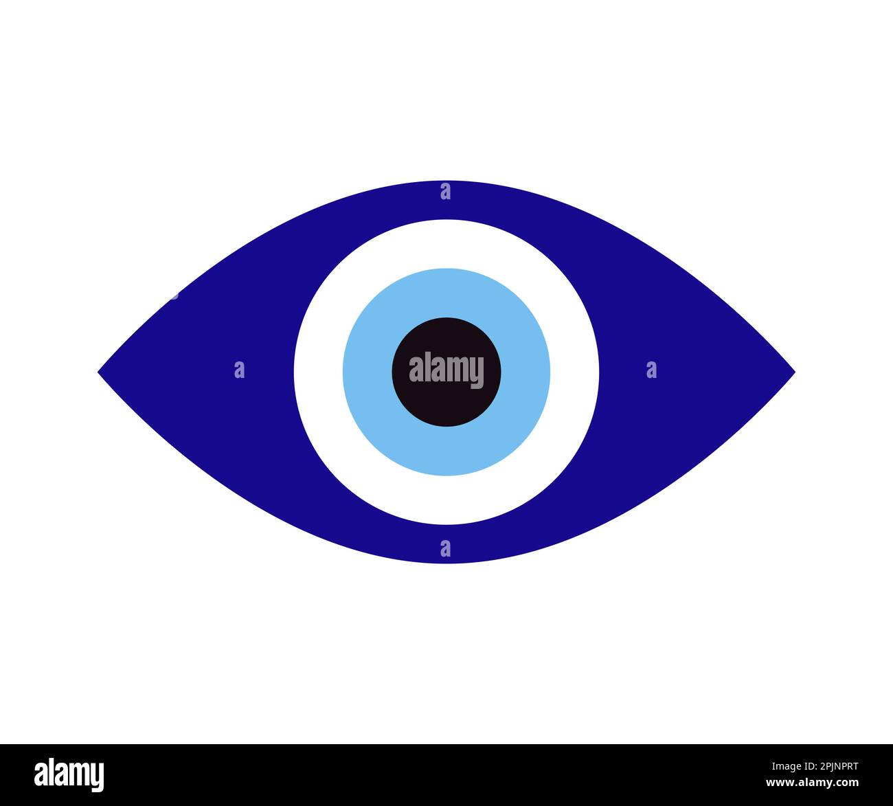 Glass islamic, arabian or turkish, greek amulet. Blue Turkish amulet. Fatima eye. Glass nazar. Vector illustration Stock Vector