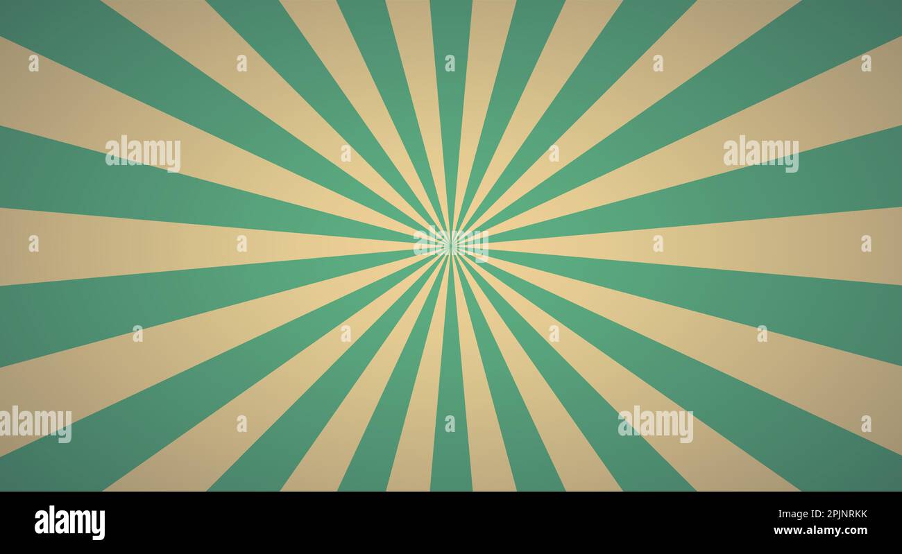 Retro background with rays or stripes in the center. Sunburst or sun ...