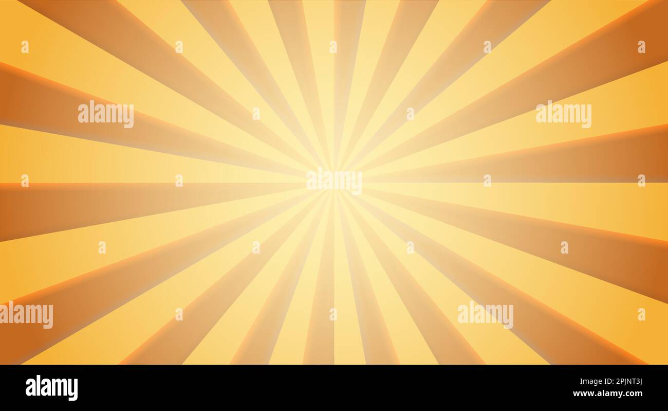 Retro background with rays or stripes in the center. Sunburst or sun ...