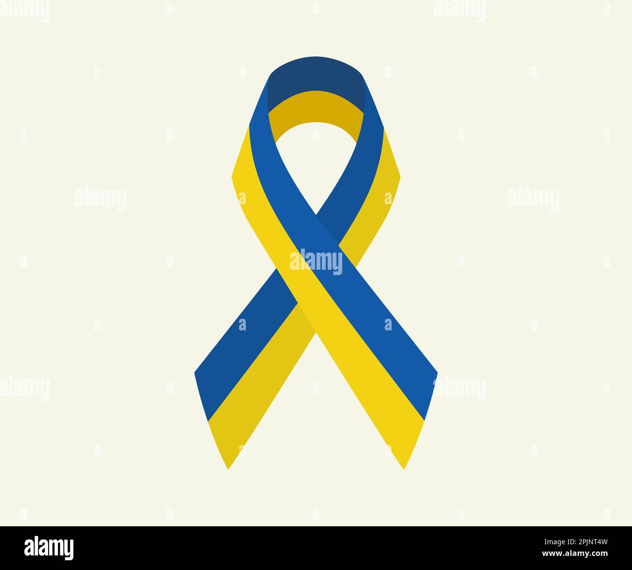 Ukraine Ribbon Support Yellow-blue stripe. Ukrainian ribbon. Stand with Ukraine ribbon ...