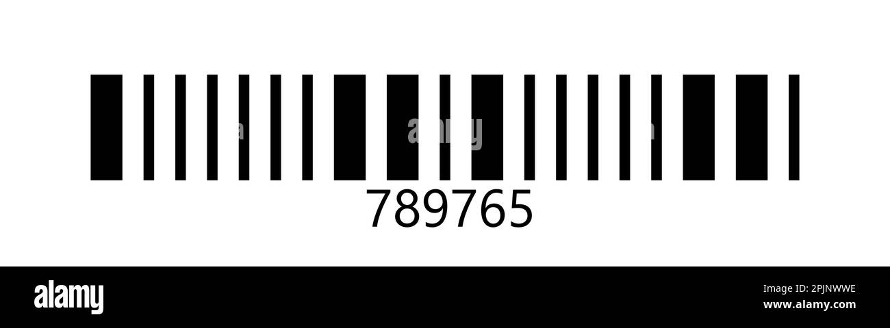 Linear stacked barcode for health care industry, pharmaceutical products sample. Linear vector bar code template. Vector illustration Stock Vector