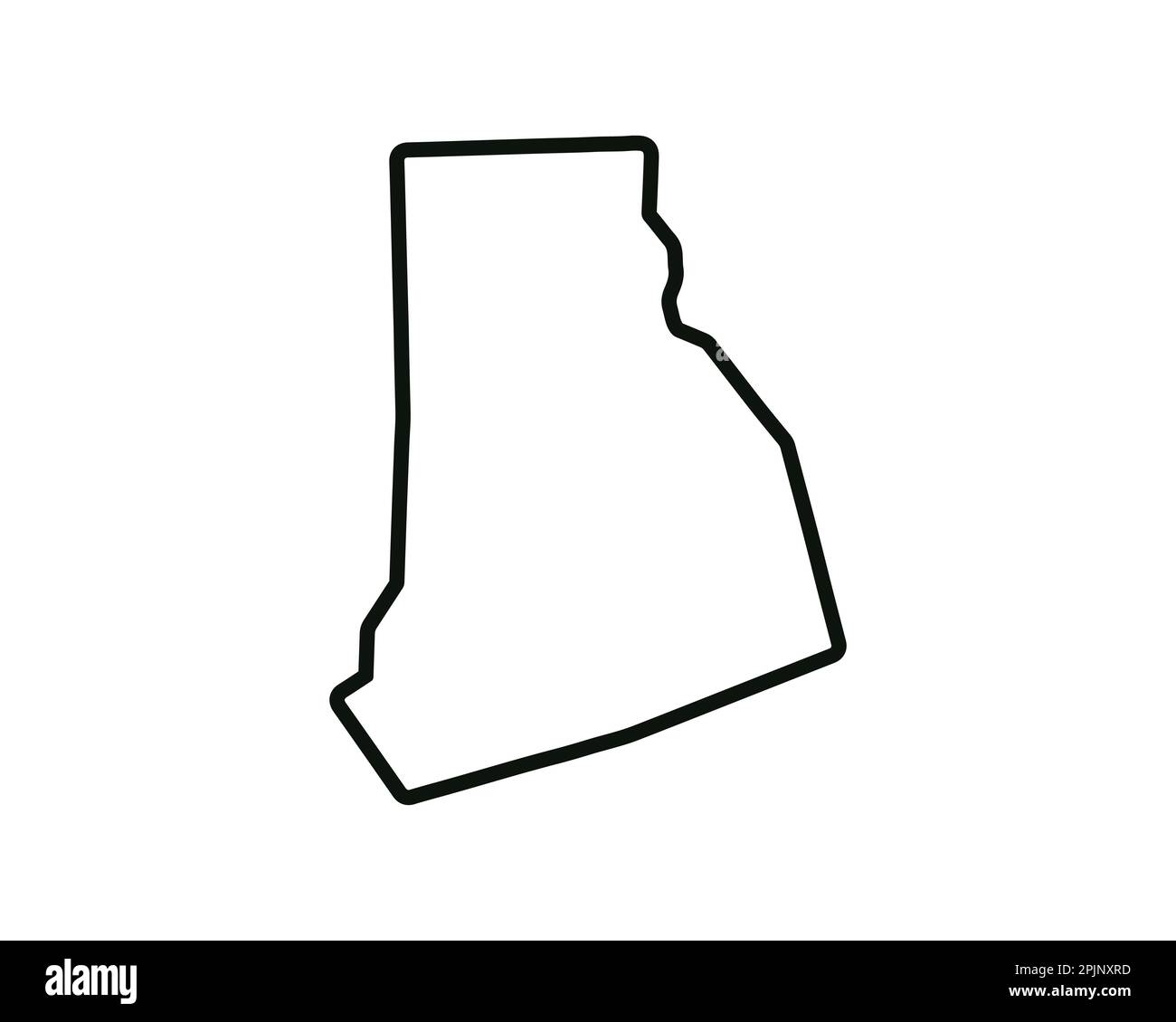 Rhode Island state map. US state map. Rhode Island outline symbol. Vector illustration Stock Vector