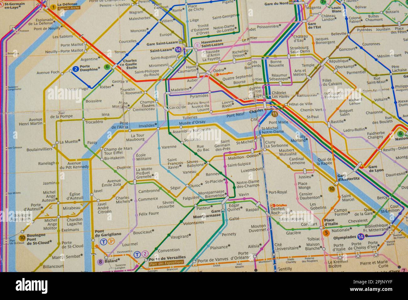 Close up of Paris metro subway map Stock Photo Alamy