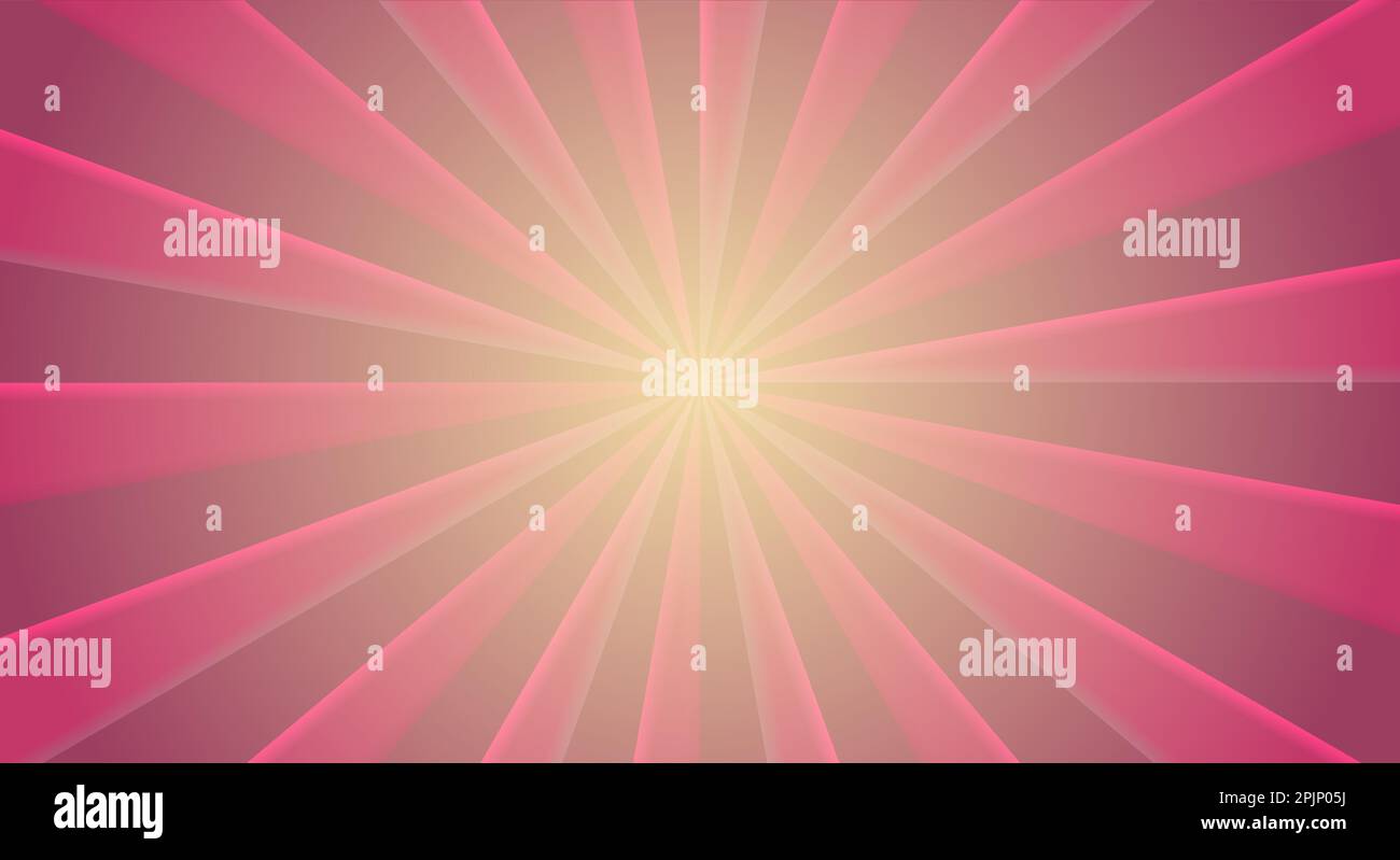 Retro background with rays or stripes in the center. Sunburst or sun ...