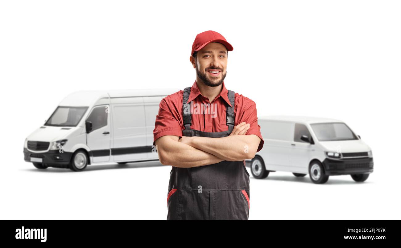Two white sale vans
