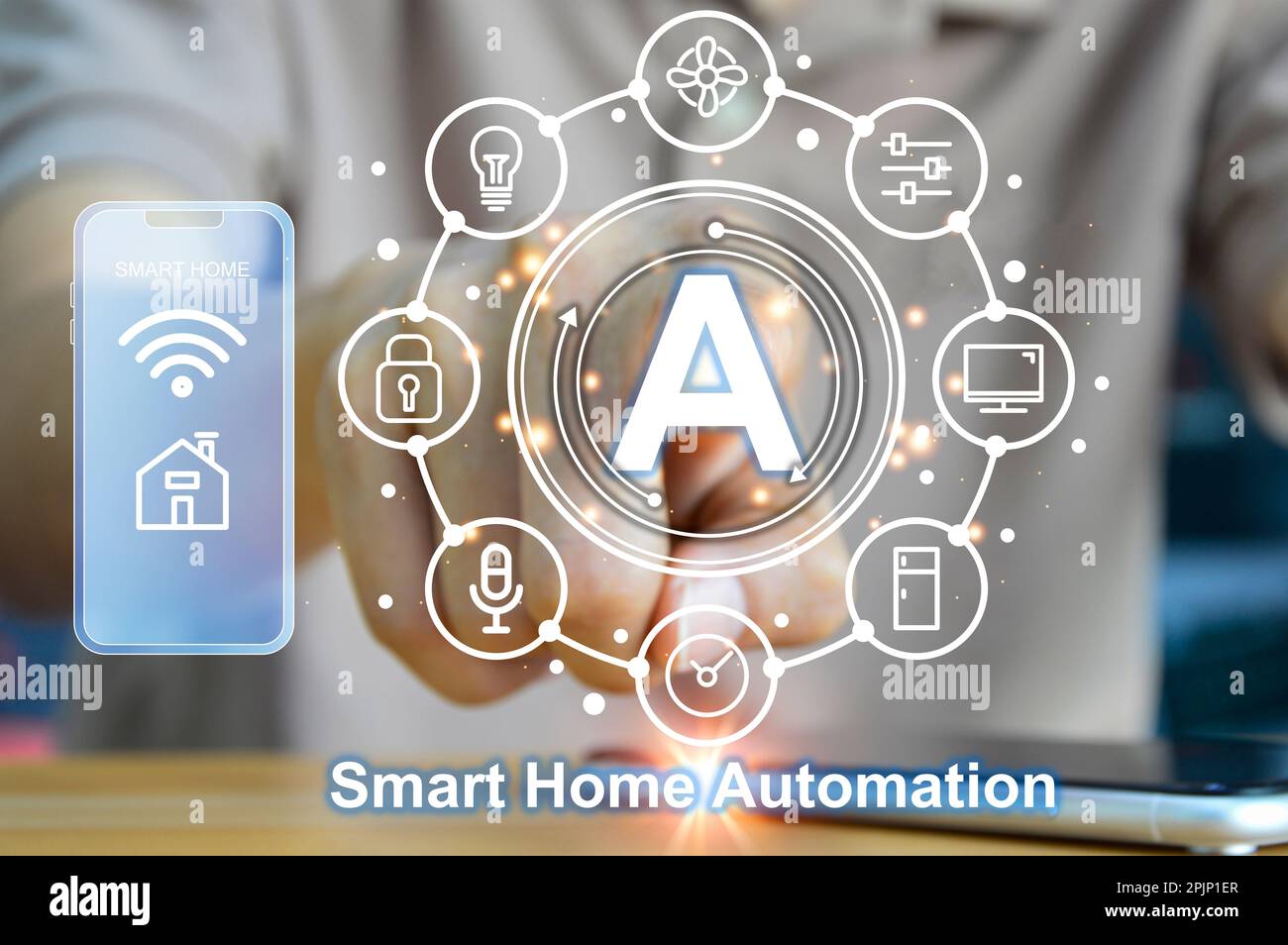 concept smart home automation control system network concept