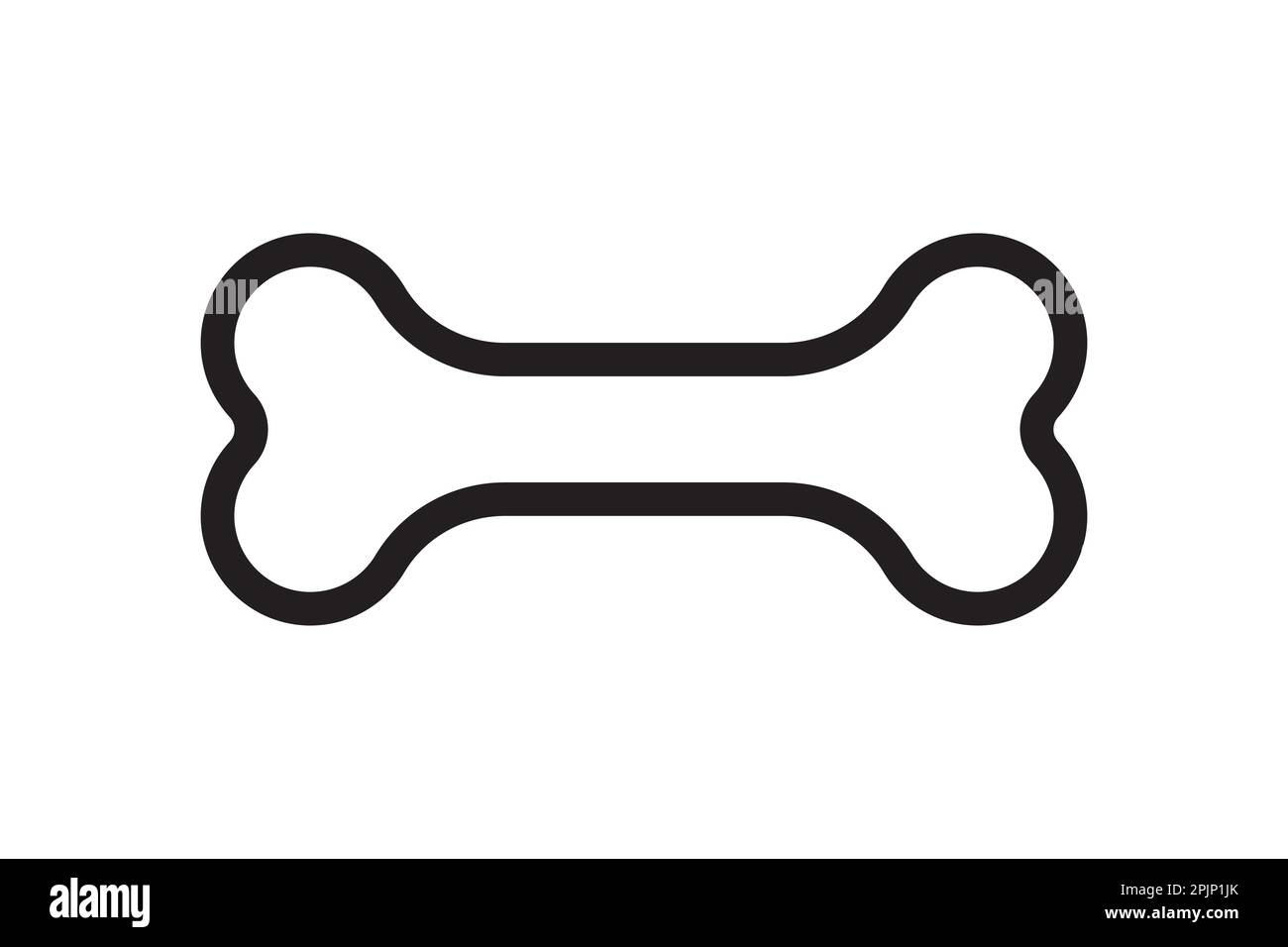 Bone for pet dog. Bone outline icon. Canine food symbol. Vector ...