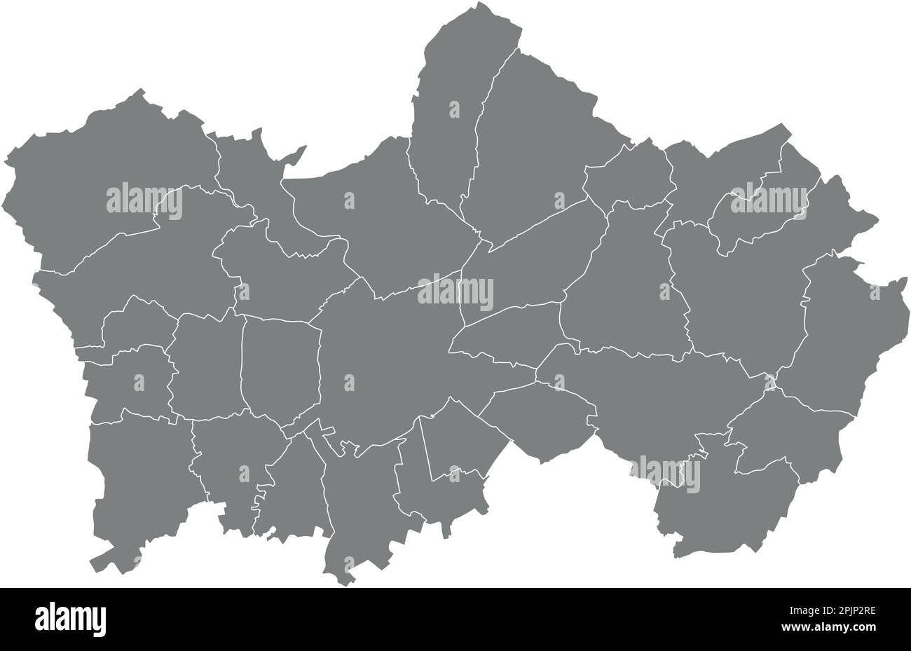 Grey municipalities map of TOURNAI, BELGIUM Stock Vector Image & Art ...