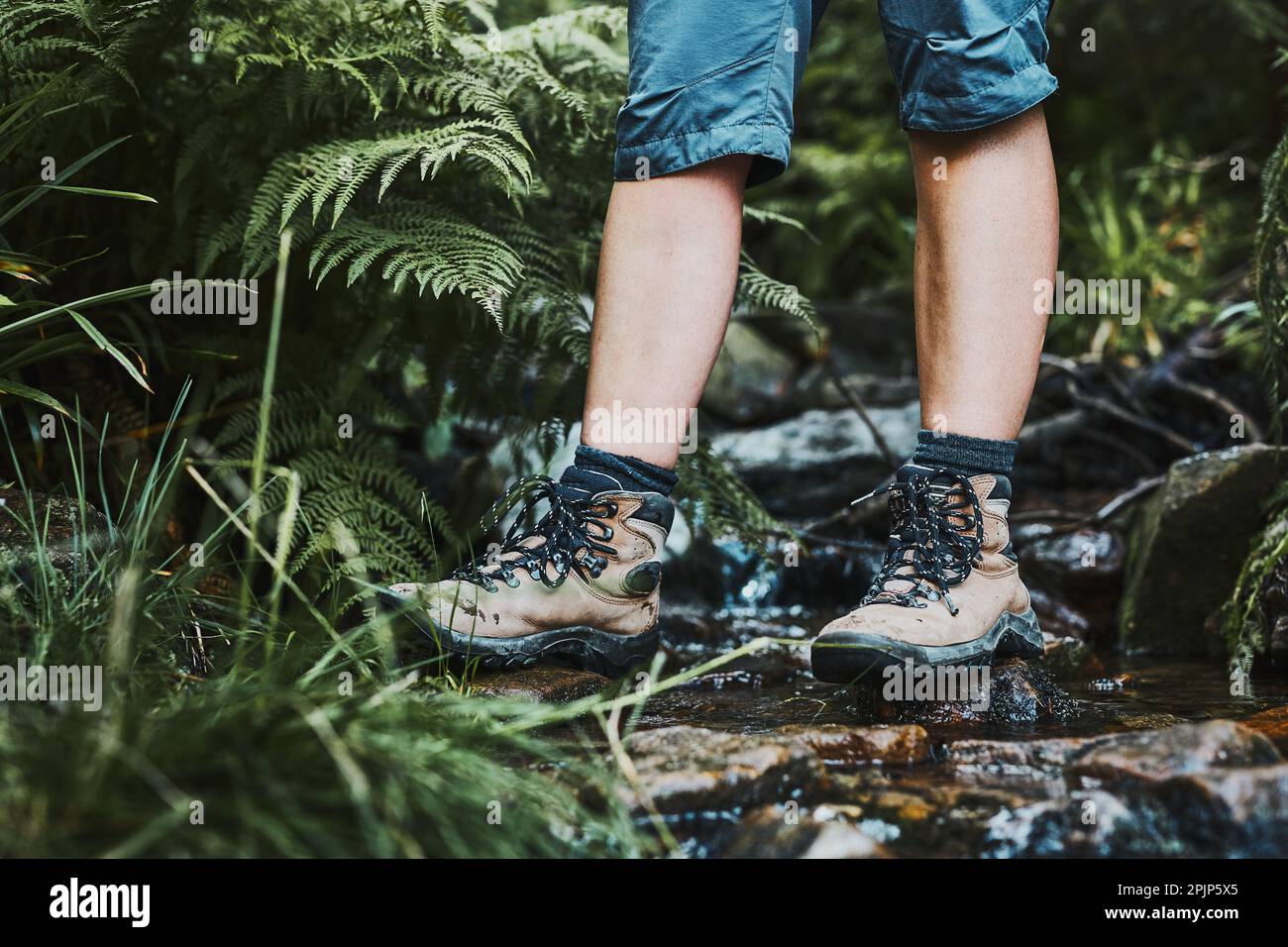 hiking boots in the summer