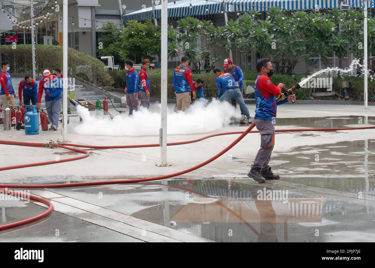 Pattaya,Thailand, March 9,2023:Second Road Firemen of the Marina Mall ...