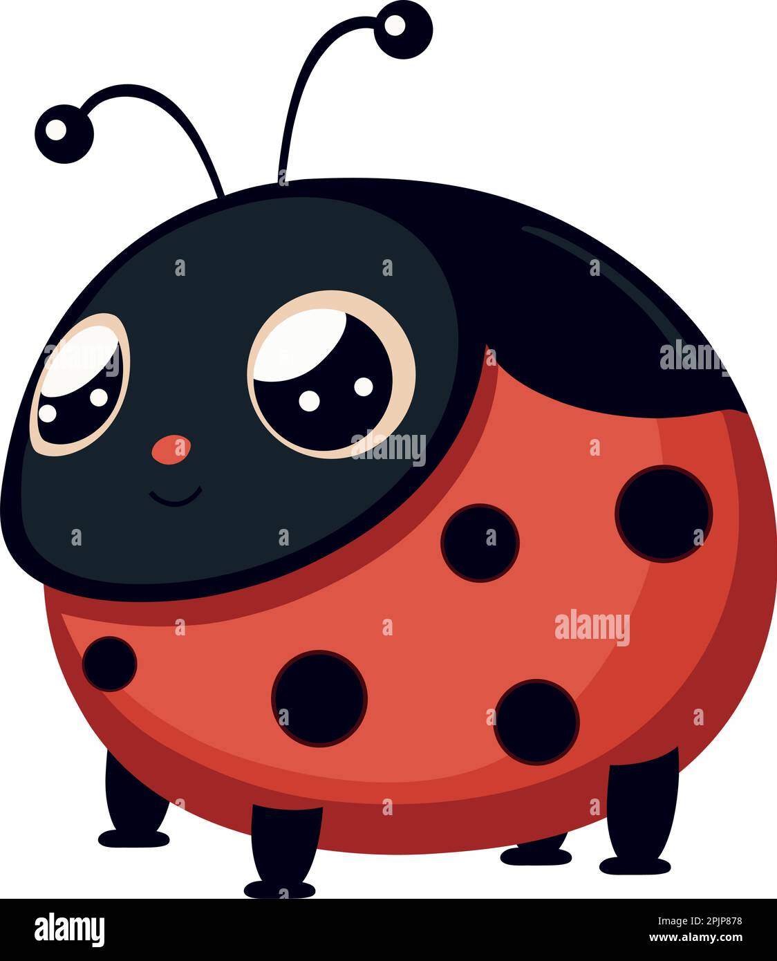 Smiling ladybug cute cartoon characters Stock Vector Image & Art - Alamy