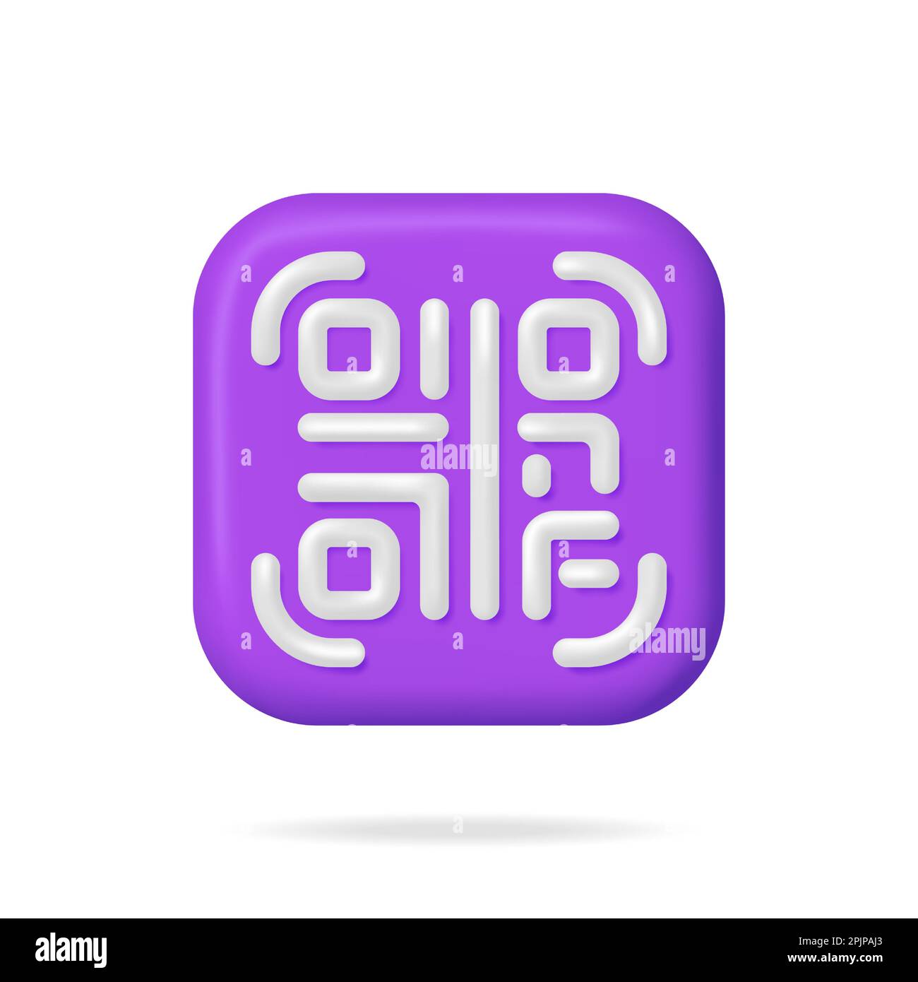 3d QR Code Icon Isolated Stock Vector Image & Art - Alamy