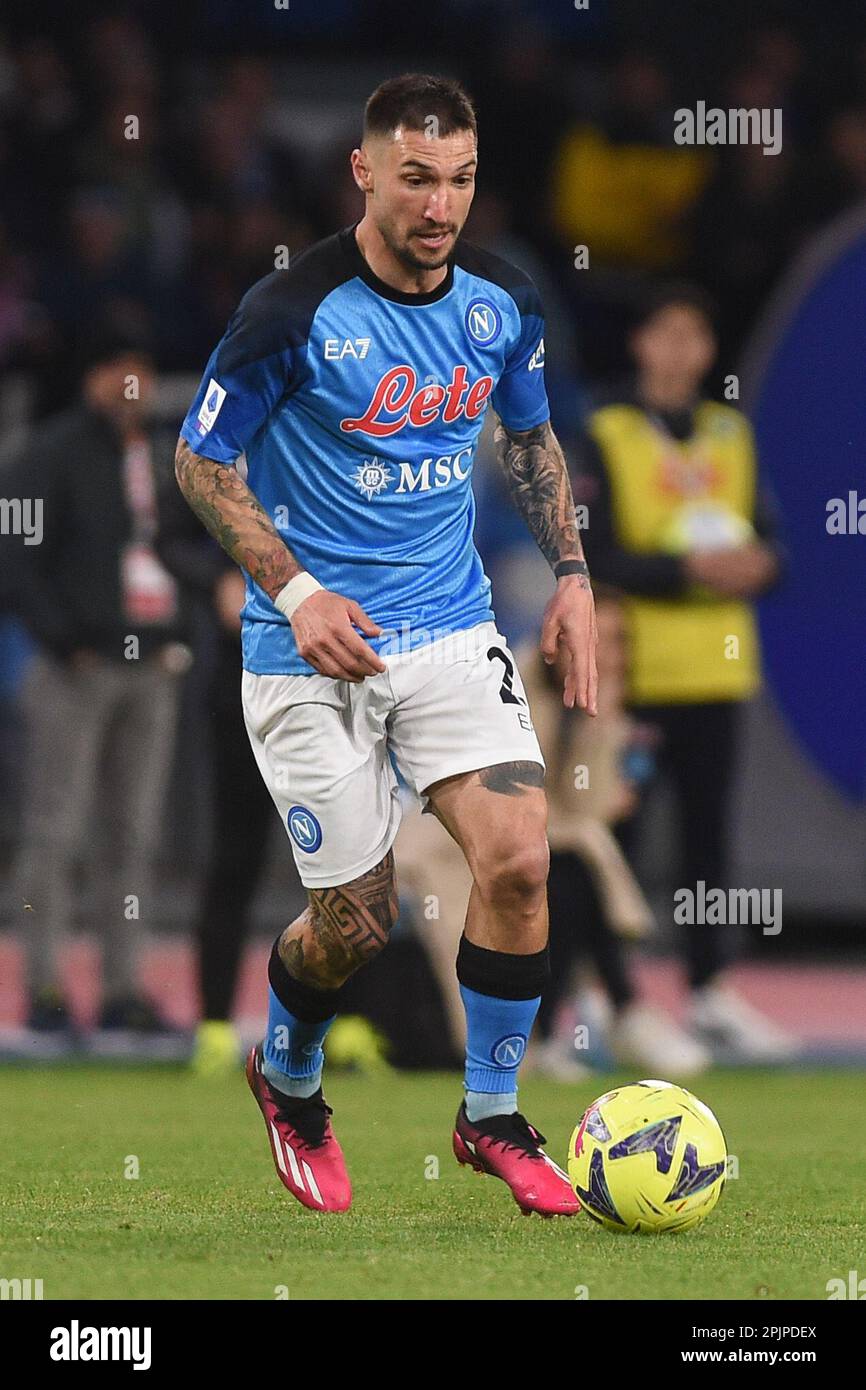 Politano Naples, Italy. 2 Apr, 2023. Matteo Politano of SSC Napoli during the ...