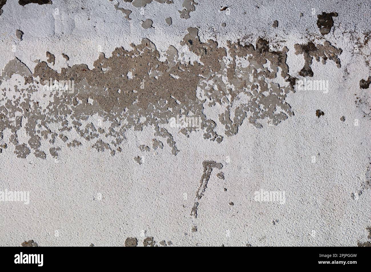 Cracked and abstract grunge texture. Aged material surface backdrop. Weathered effect pattern. Old and dirty background. Graphic resource. Stock Photo