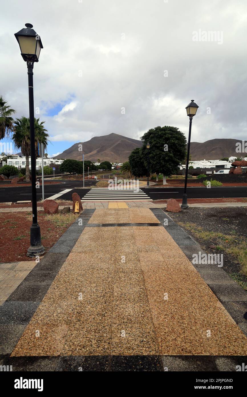 Pathway, Las Coloradas, Lanzarote. Taken February 2023. Stock Photo