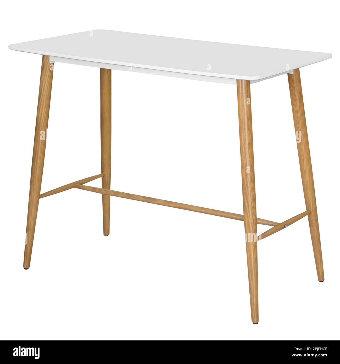 High bar table. Element of the interior. Isolated from the background