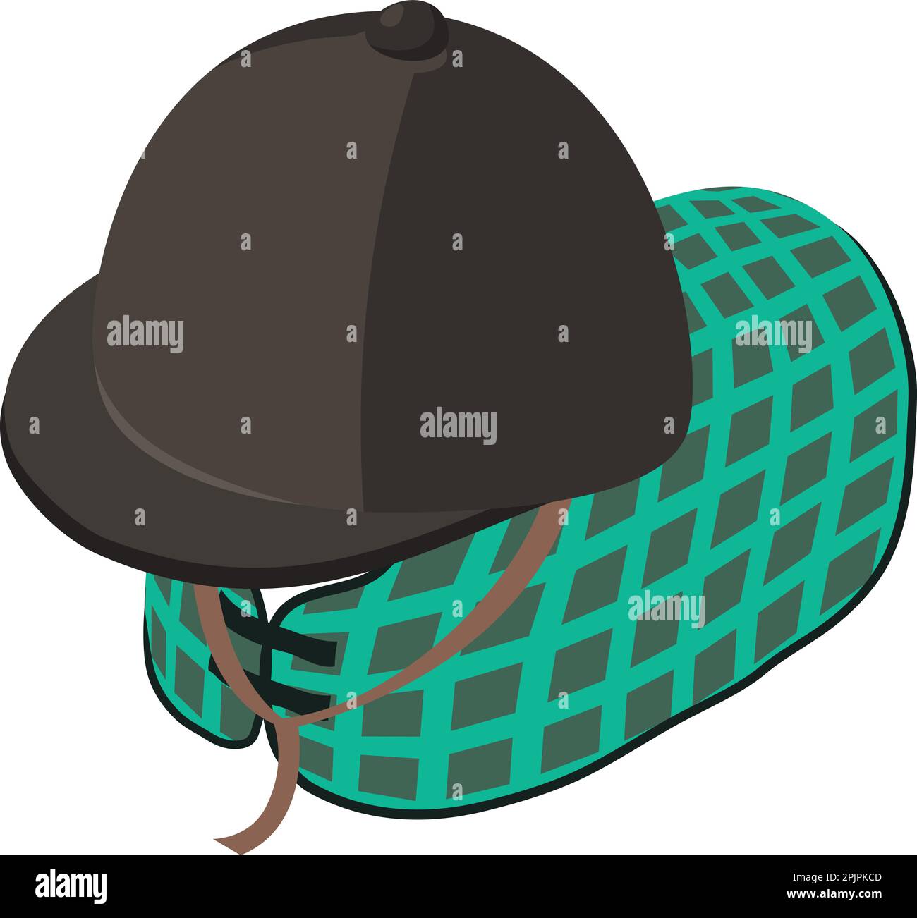 Jockey riding cap Stock Vector Images - Alamy