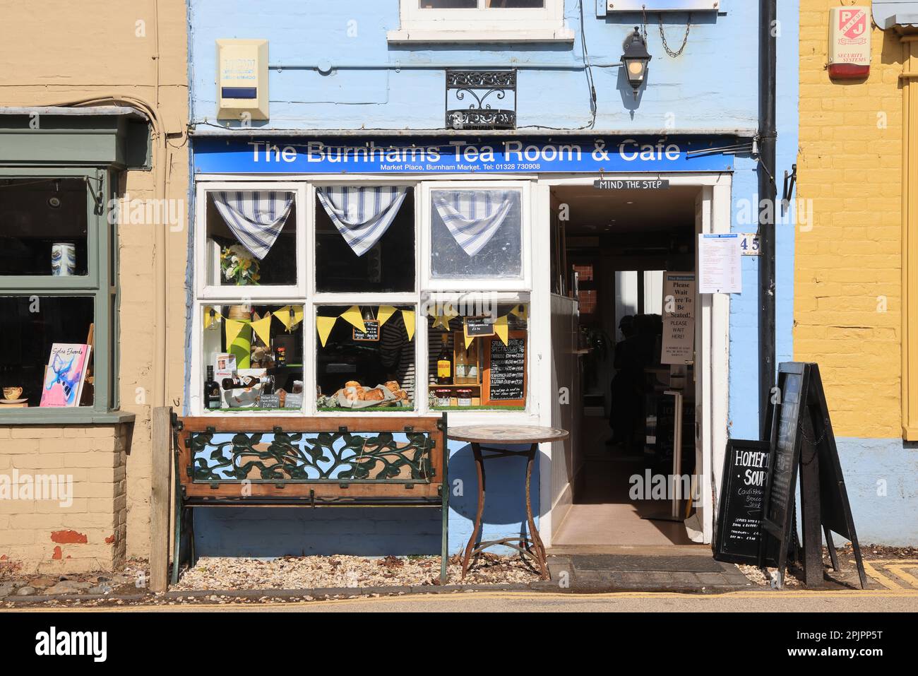 The Burnhams Tea Rooms and Cafe in upmarket village Burnham Market, in