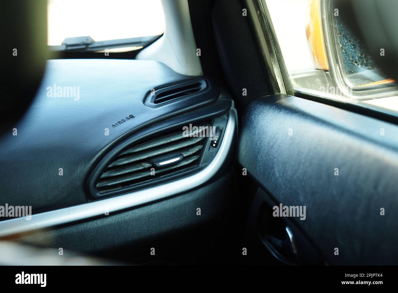 car air conditioner grid pane, Stock Photo