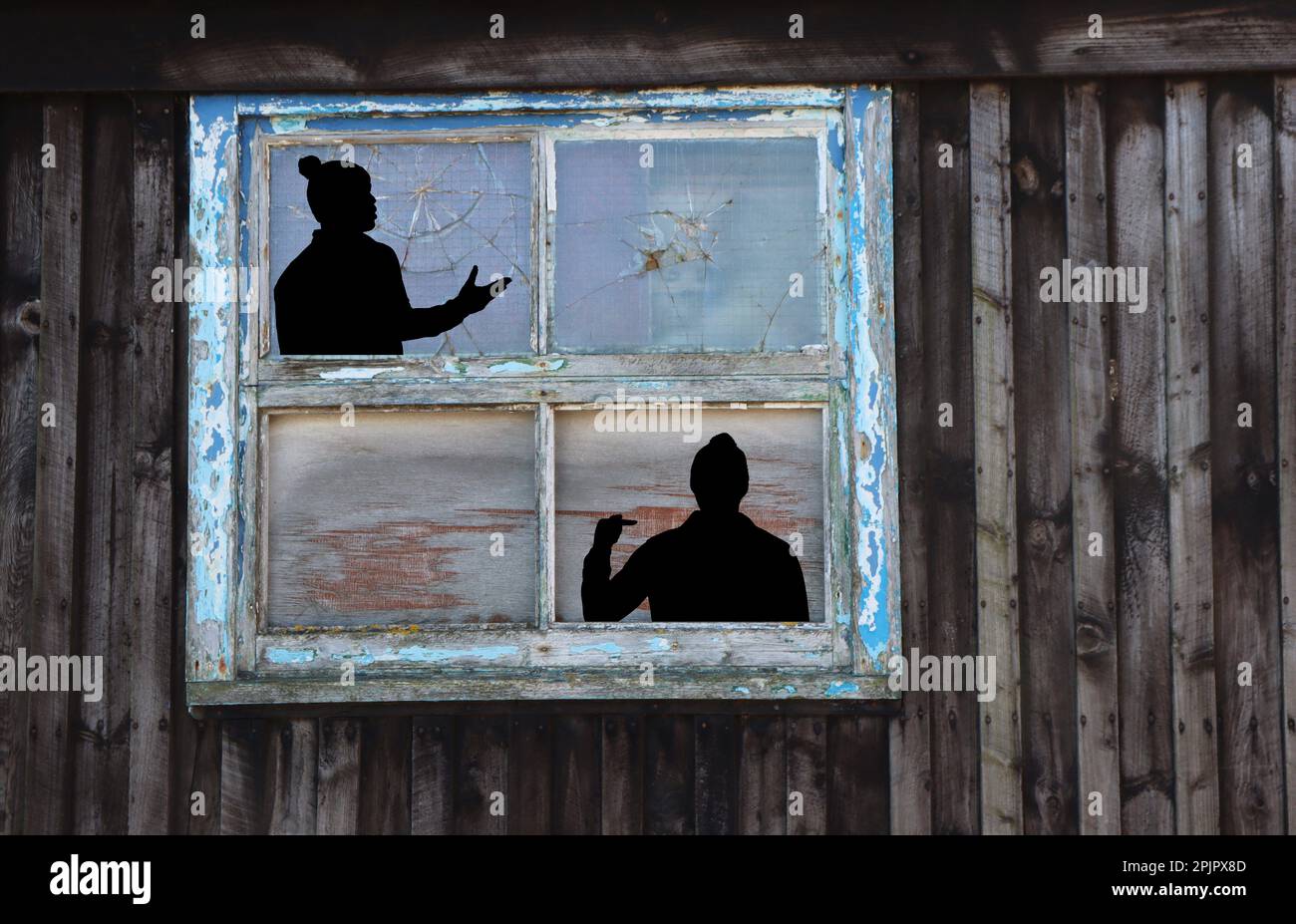 Broken window pains hi-res stock photography and images - Alamy