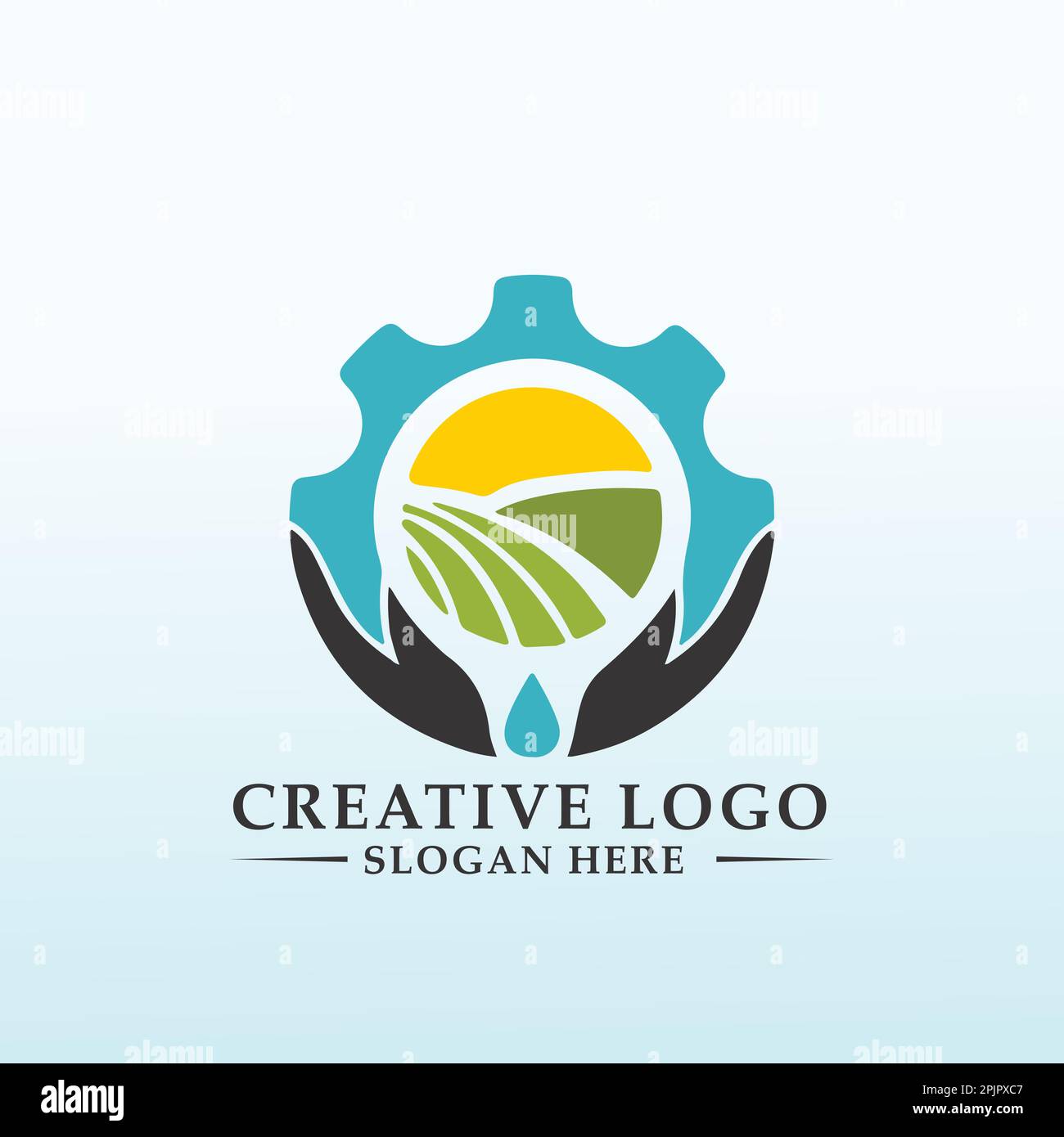 Create a logo for an environmentally friendly supply company Stock Vector