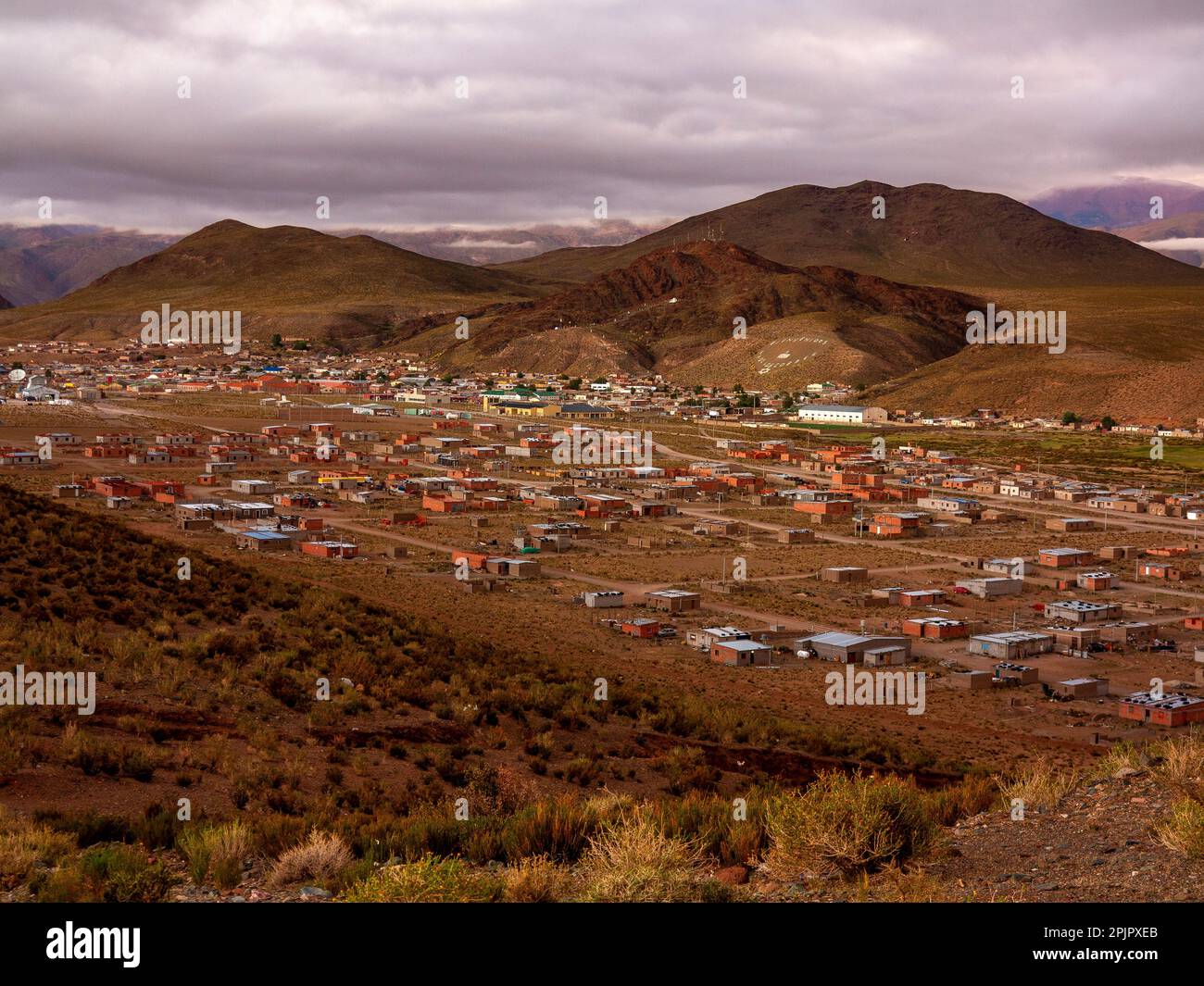 San Antonio de Los Cobres town at 3800 meters ASL, Andes Mountains