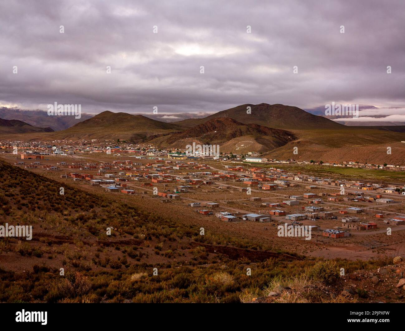 San Antonio de Los Cobres town at 3800 meters ASL, Andes Mountains