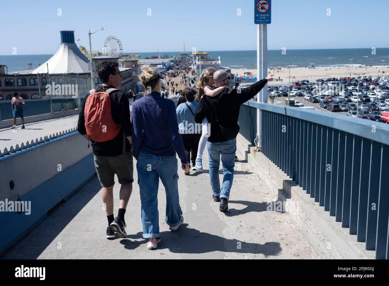 Santa Monica, California, USA. 25th Mar, 2023. Tourists on Santa Monica
