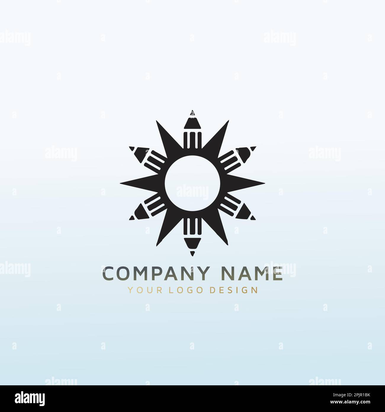 a logo that embodies the letter M Stock Vector